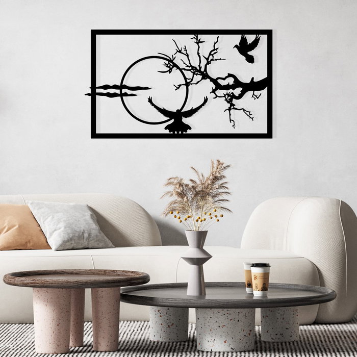 Wallity Accesorio Decorativo de Pared de Metal Negro